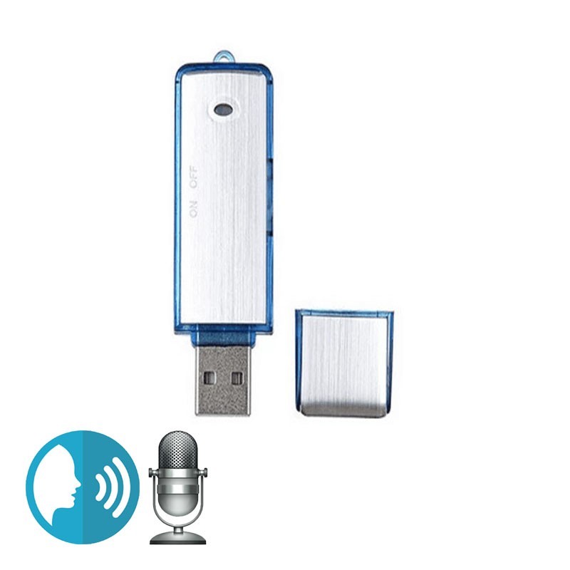 Spy microphone with 8Go USB key