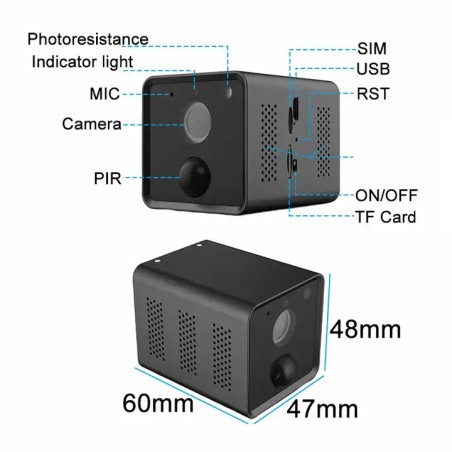 4G bewegingsdetectiecamera met lange batterijduur