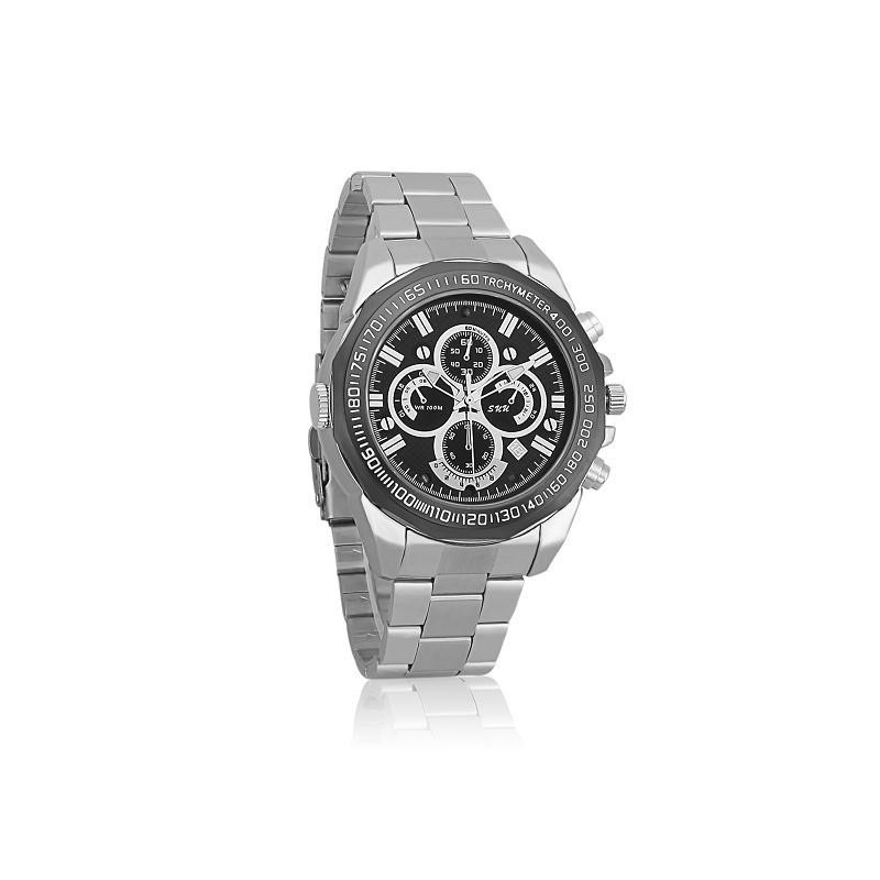 Reloj Metálico con Cámara Full HD, Visión Nocturna y Micrófono Integrado