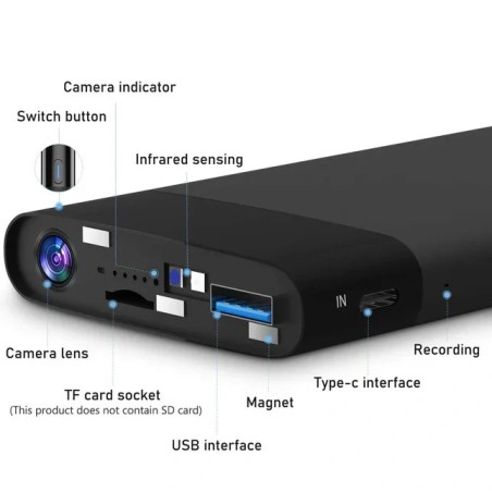 Telecamera WiFi Batteria di Backup Visione a Distanza 32 Ore