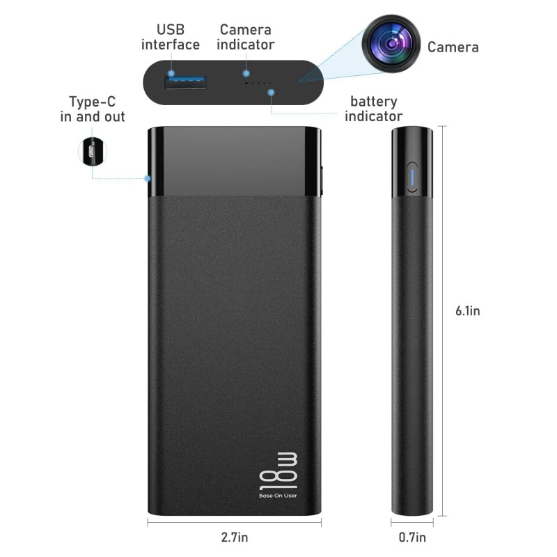 Telecamera WiFi Batteria di Backup Visione a Distanza 32 Ore