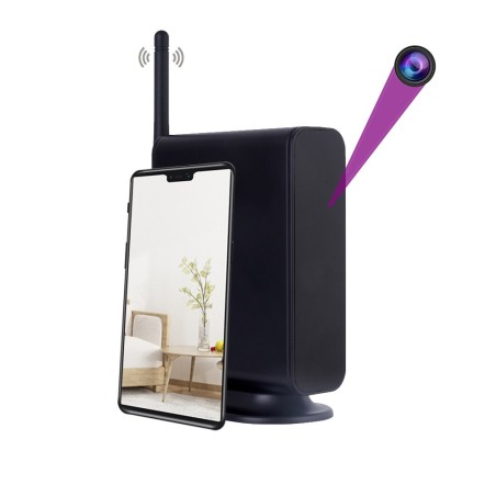 WiFi-Router mit Full-HD-Kamera und Bewegungserkennung