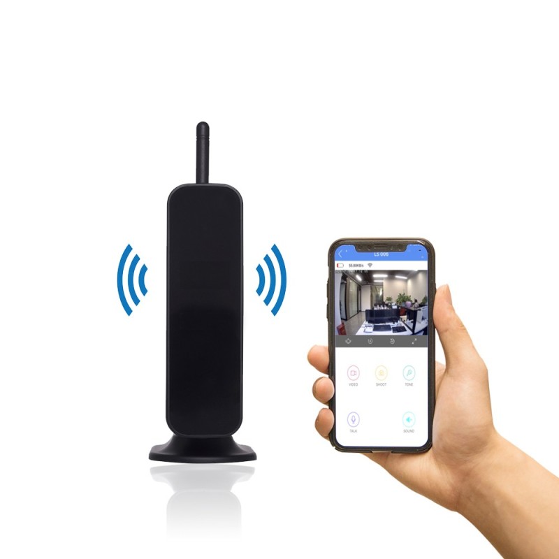 WiFi-Router mit Full-HD-Kamera und Bewegungserkennung