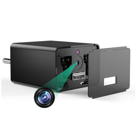 Opladerstekker Full HD 1080p Camera met nachtzicht