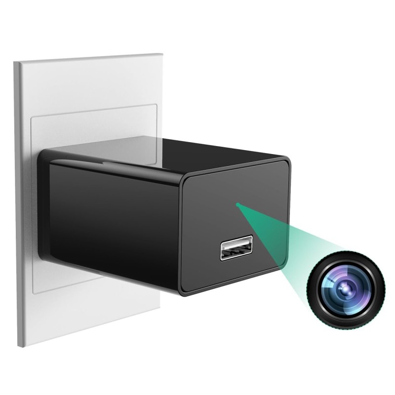 Opladerstekker Full HD 1080p Camera met nachtzicht