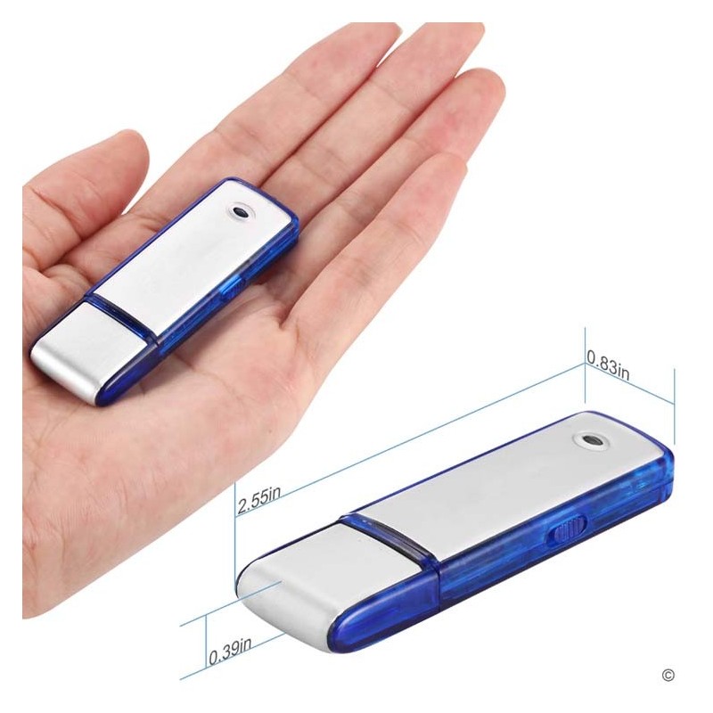 Spy microphone with 8Go USB key