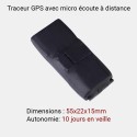 Mini-GPS-Tracker mit Mikrofon-Fernhören 10 Tage