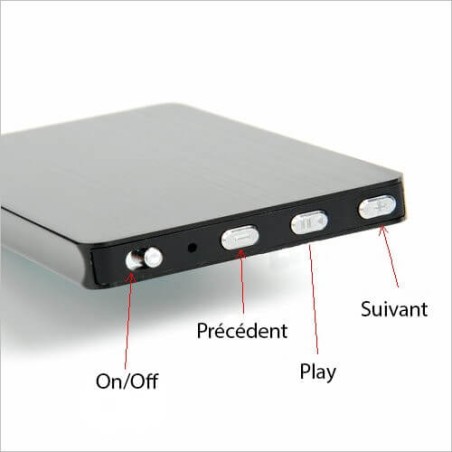 Micro espion enregistreur longue autonomie 80h et 160h en détection